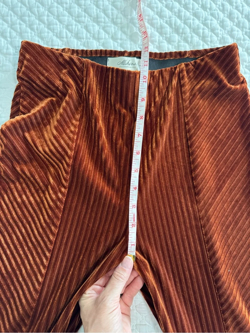 Mahina (local brand in Hawaii) high waisted ribbed flare pants - Picture 9 of 10